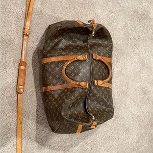 Louis Vuitton Keepall Bandouliere Duffle Bag with strap